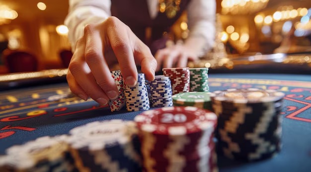 Player betting screen during live Domino QQ round